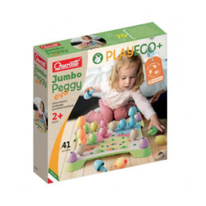 PlayEco+ Jumbo Peggy Evo jeu de pions en mosaïque en plastique recyclé Quercetti