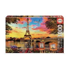 Puzzle Coucher de soleil sur la Tour Eiffel Educa