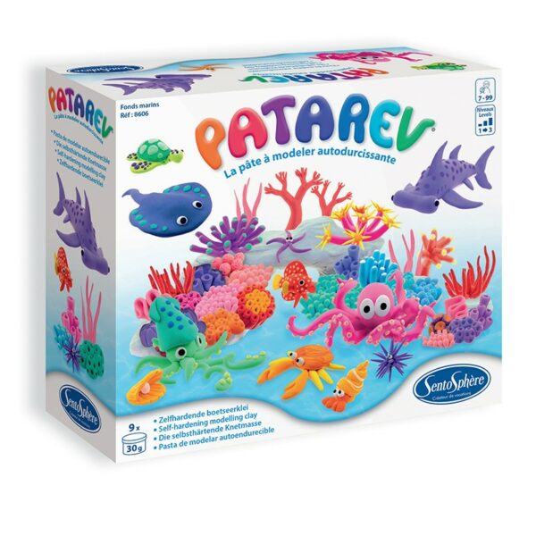 Coffret Sablimage Animaux Marins – Poissons & Dauphins – 16 Sables Colorés – 4 Tableaux – 4-8 Ans, Sans Se Salir