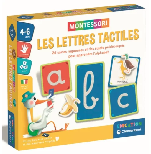 Montessori Les Lettres Tactiles Clementoni