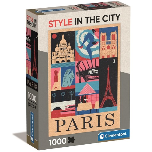Style In The City puzzle Paris 1000 pièces Clementoni