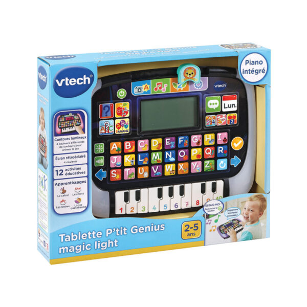 VTECH P'tit Genius Magic Light - Tablette éducative lumineuse pour