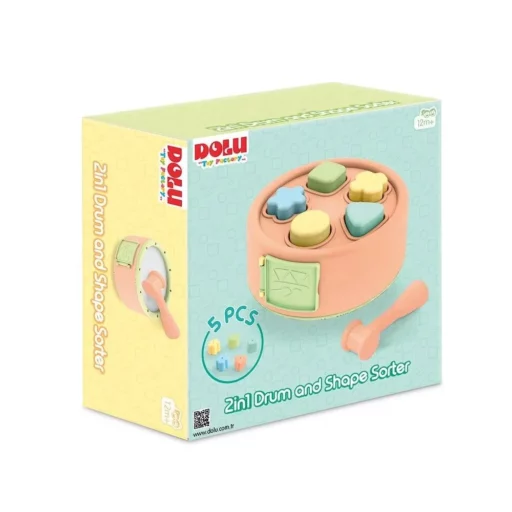 Tambour 2en1 avec jeux de forme Dolu